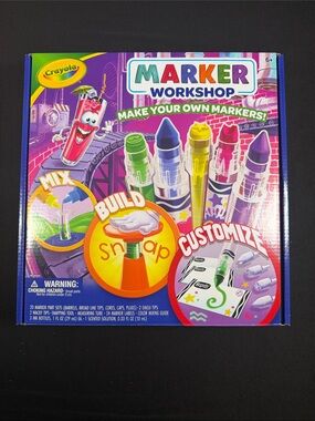 Crayola Marker Workshop Make Your Own Markers Craft Kit NIB